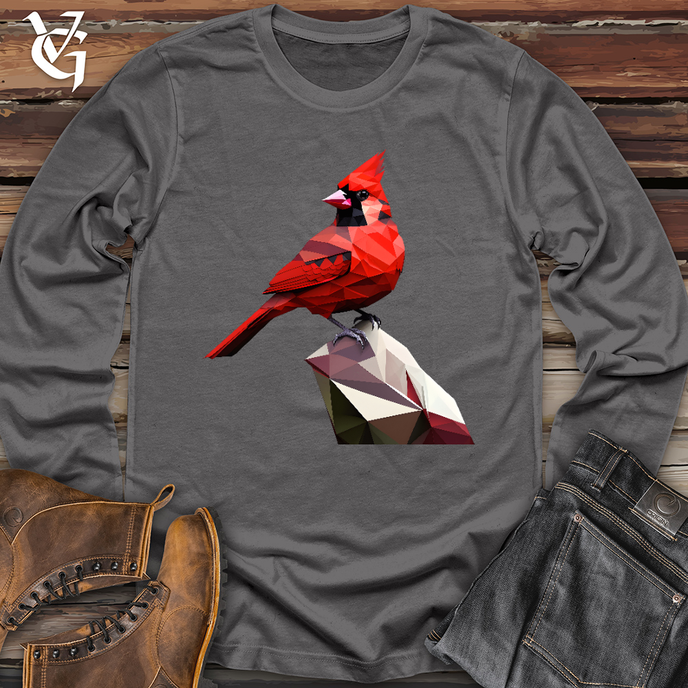 Viking Goods Geometric Cardinal Bird Long Sleeve Asphalt / L