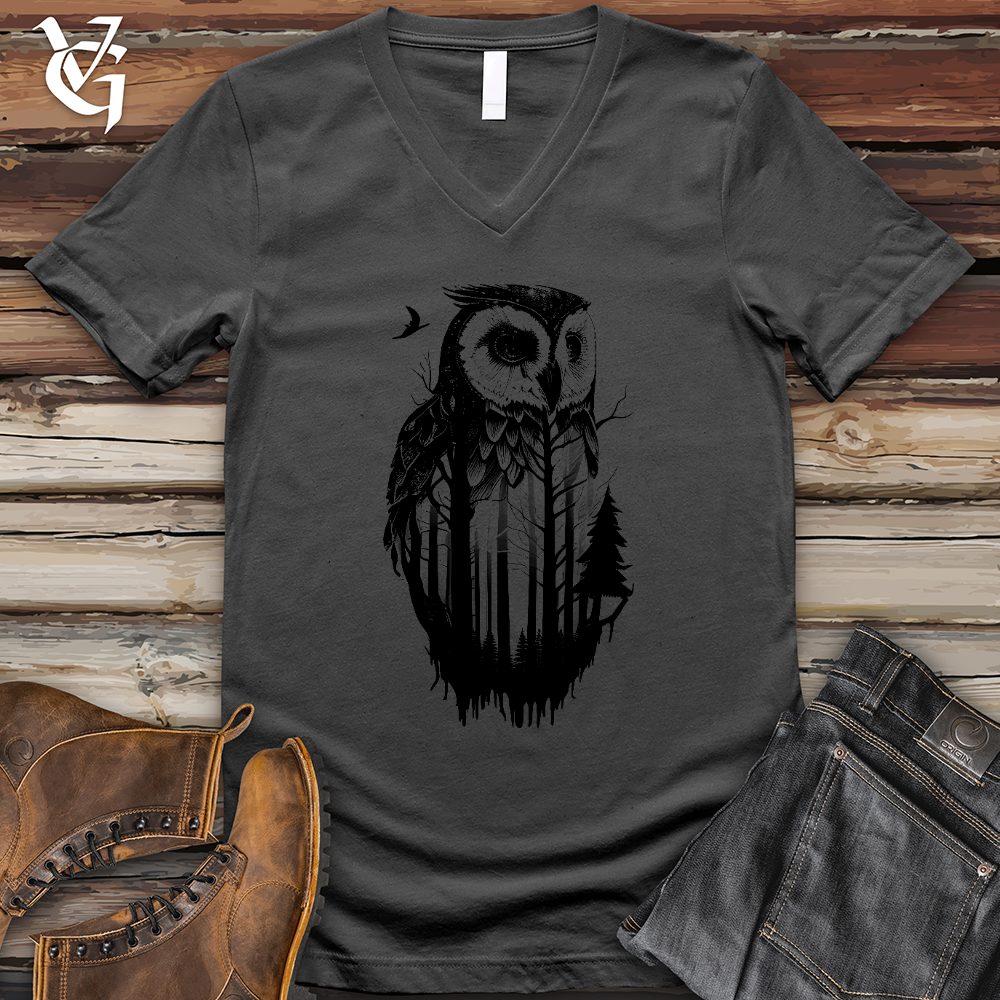 Viking Goods Owl Soul V-Neck Tee Asphalt / L