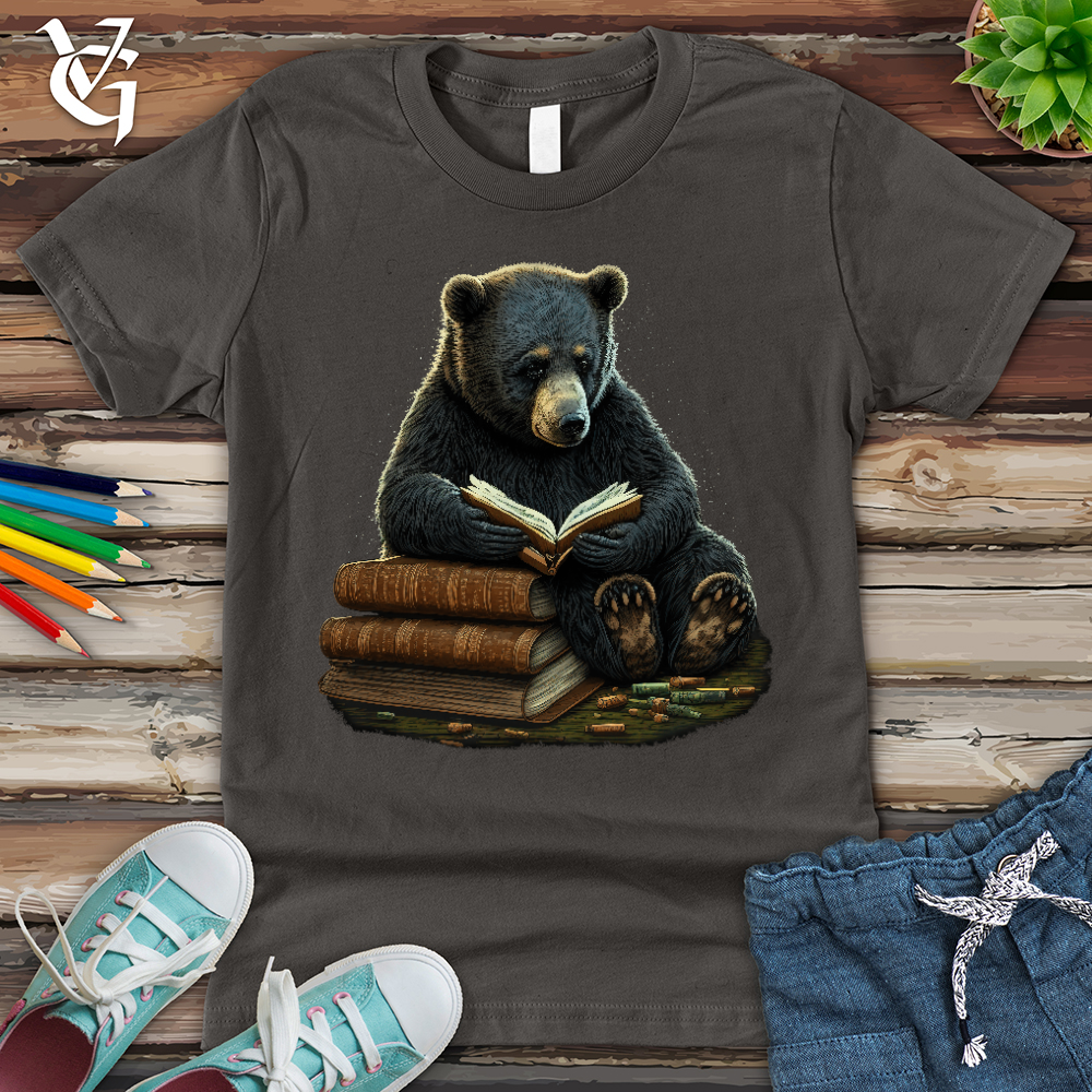 Viking Goods Studious Bear Youth Tee Asphalt / L