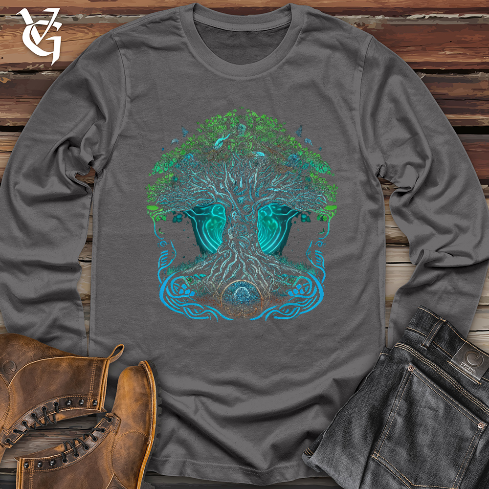 Viking Goods Yggdrasil Spirit Tree Long Sleeve Asphalt / L