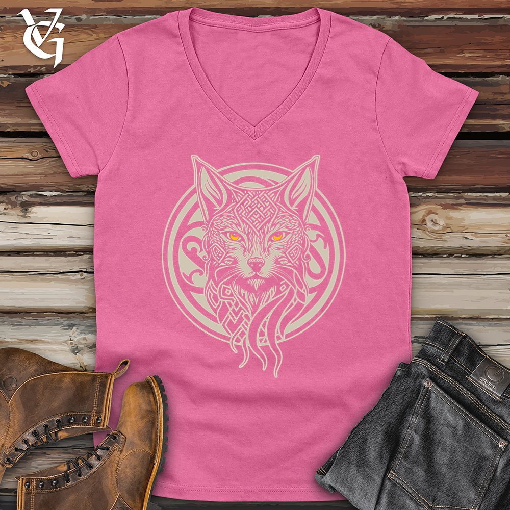 Viking Goods Lynx Softstyle V-Neck Azalea / L