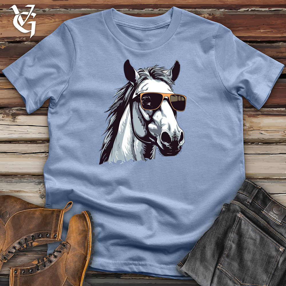 Viking Goods A Horse Cotton Tee Baby Blue / L