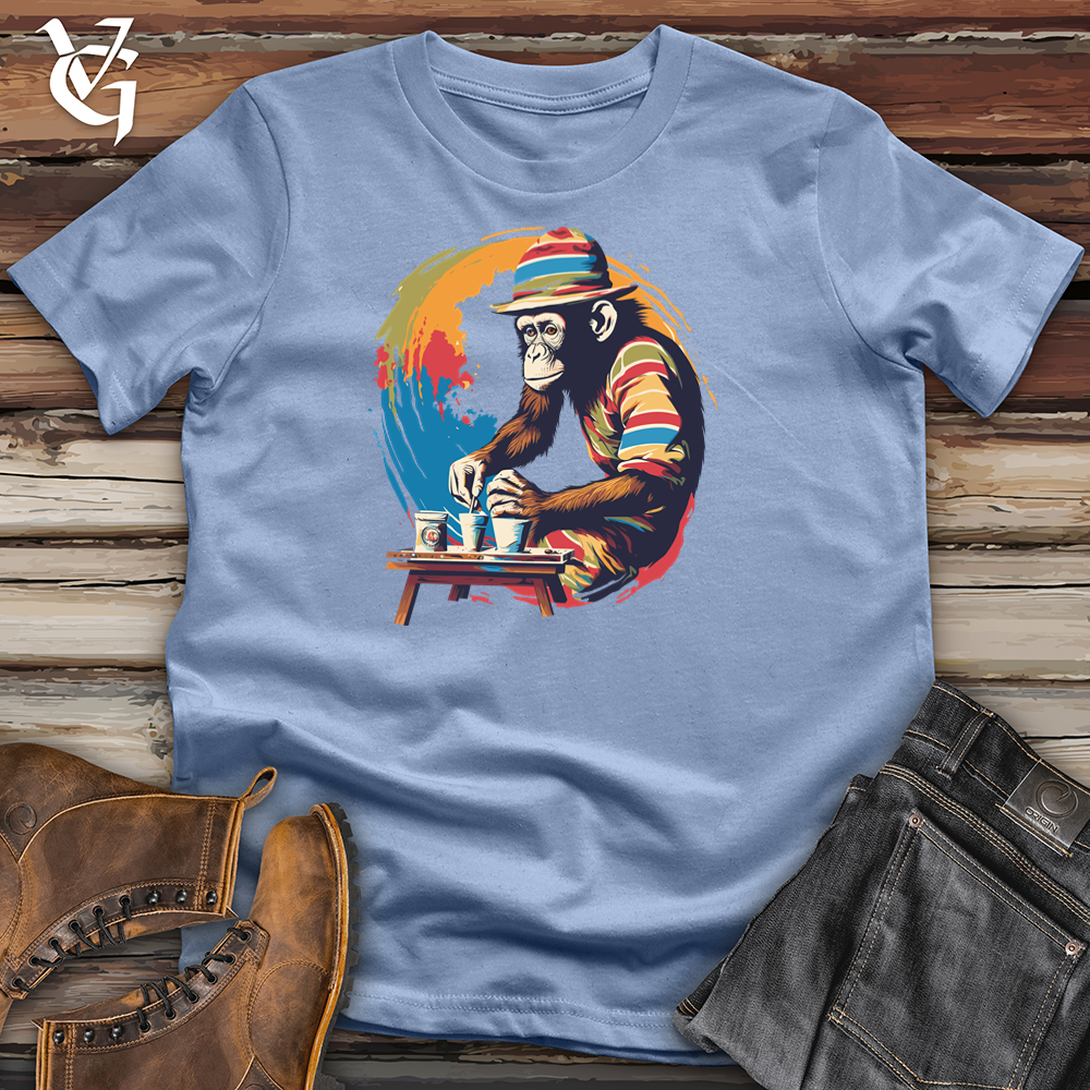 Viking Goods Artistic Primate Masterpiece Cotton Tee Baby Blue / L