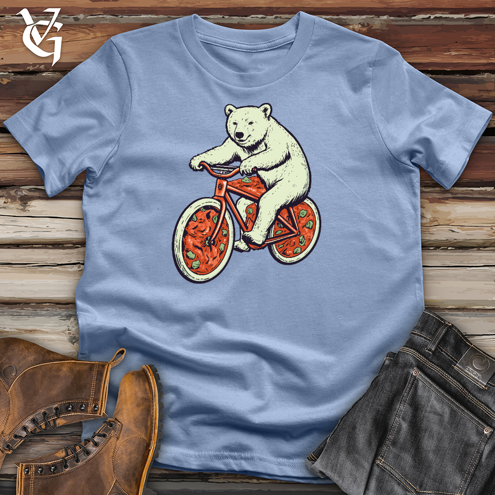 Viking Goods Bear _n_ Bike Deliver Cotton Tee Baby Blue / L