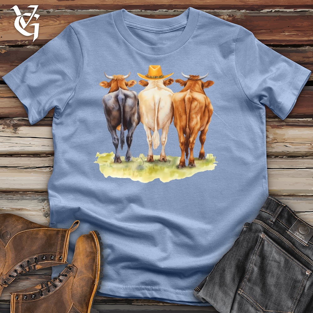 Viking Goods Cow Trio Cotton Tee Baby Blue / L