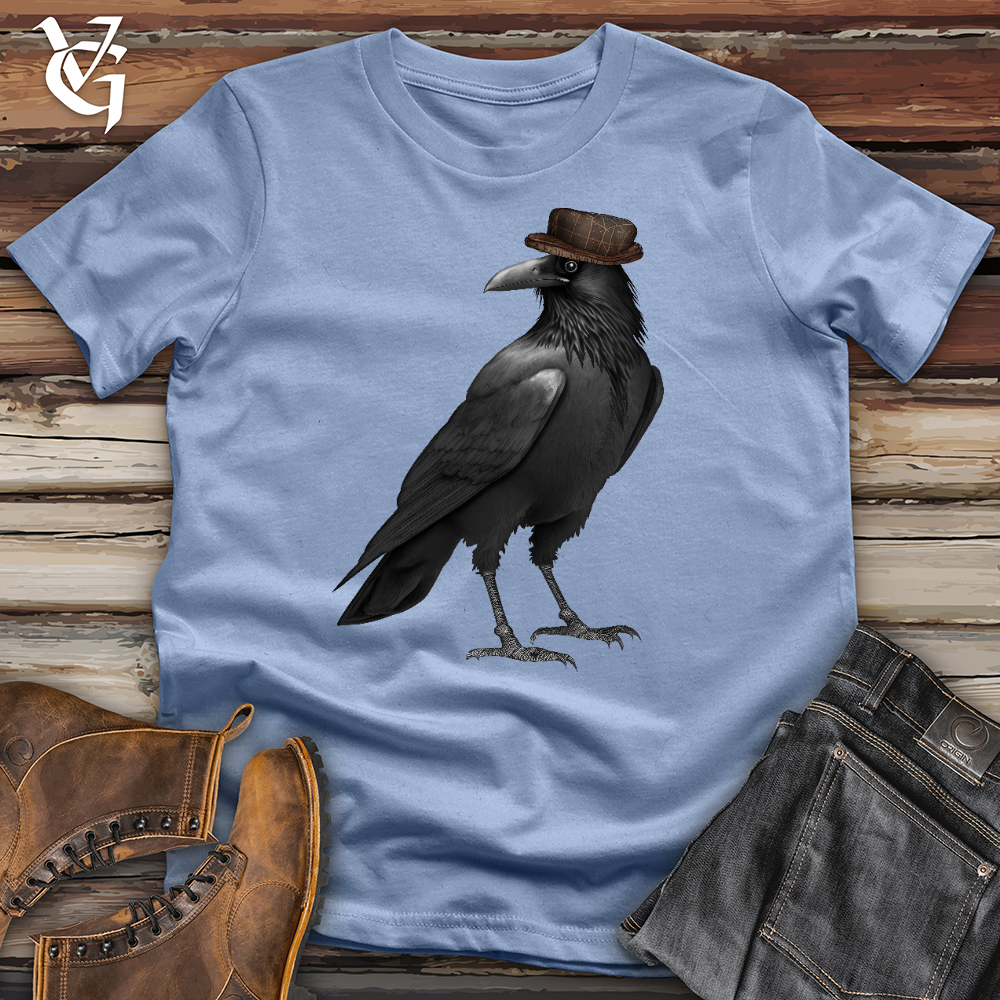 Viking Goods Crow Cap Cotton Tee Baby Blue / L