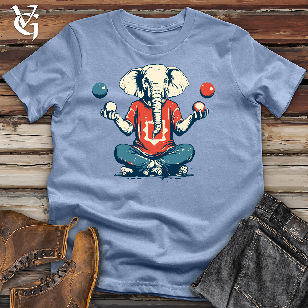 Viking Goods Elephant Playing Cotton Tee Baby Blue / L