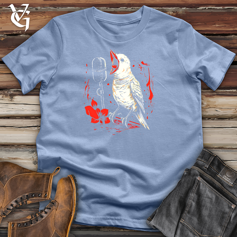 Viking Goods Featuring a Bird Cotton Tee Baby Blue / L