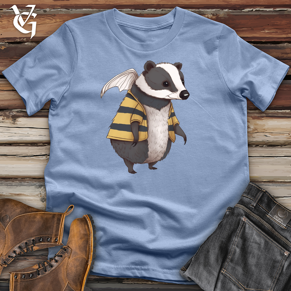 Viking Goods Honey Badger Bee Cotton Tee Baby Blue / L
