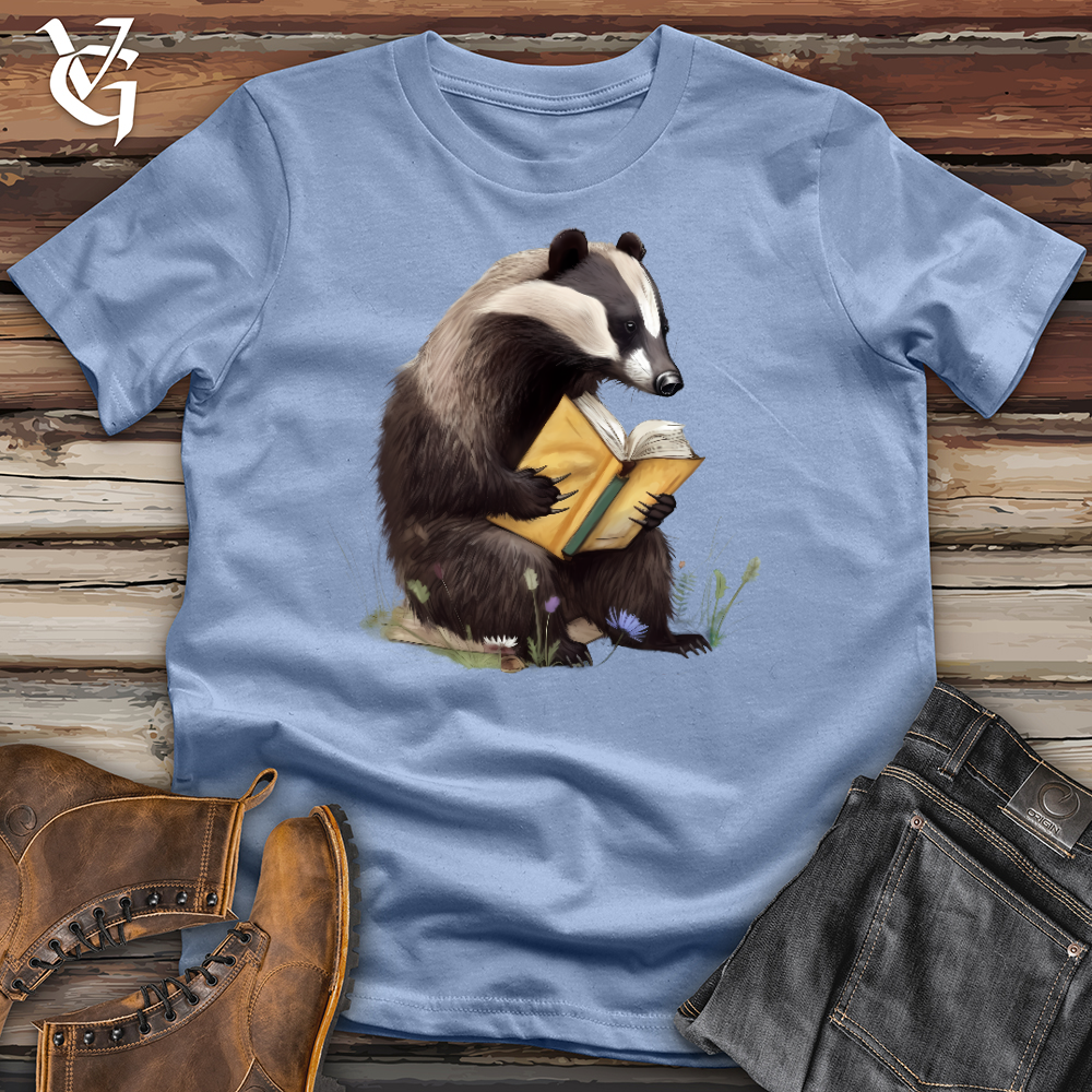 Viking Goods Honey Badger Professor Cotton Tee Baby Blue / L
