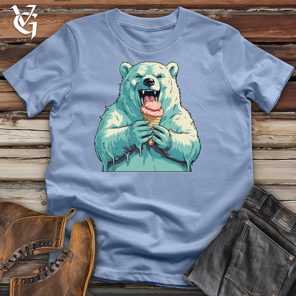 Viking Goods Joyful Bear Treat Cotton Tee Baby Blue / L