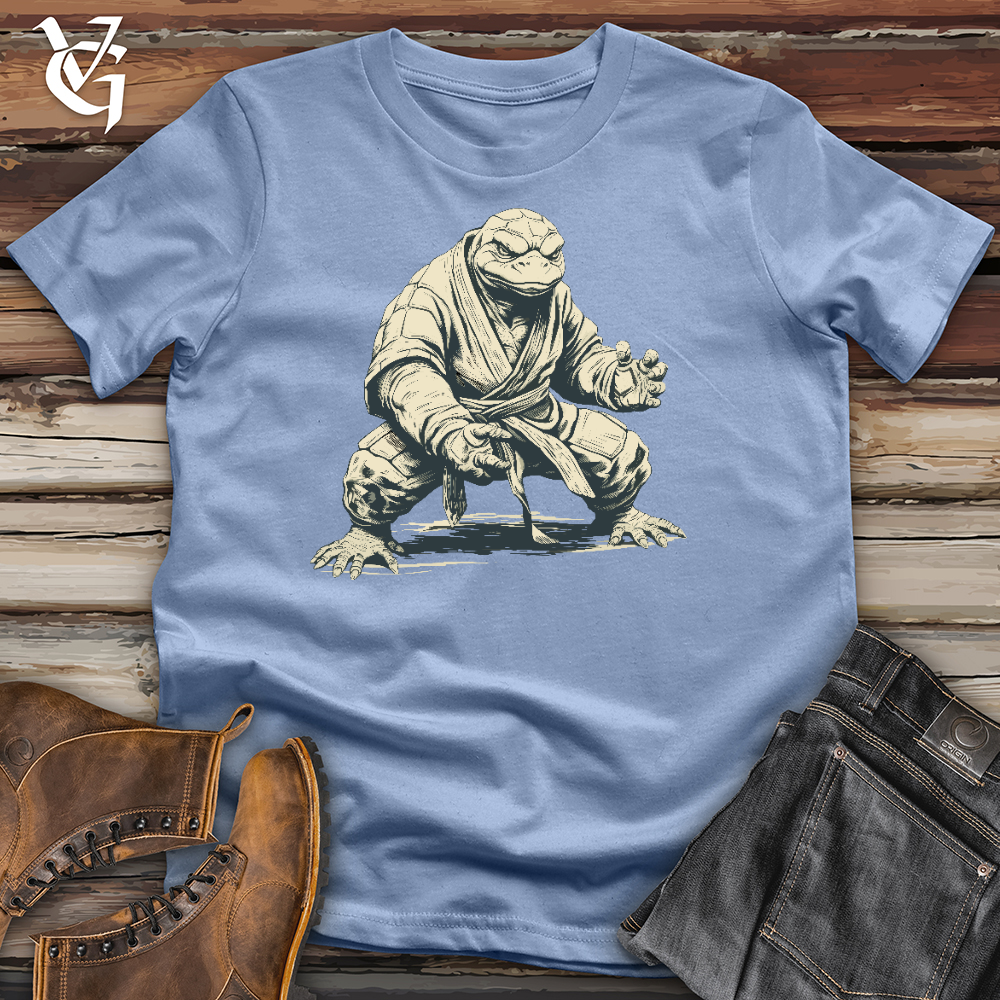 Viking Goods Karate Turtle Cotton Tee Baby Blue / L