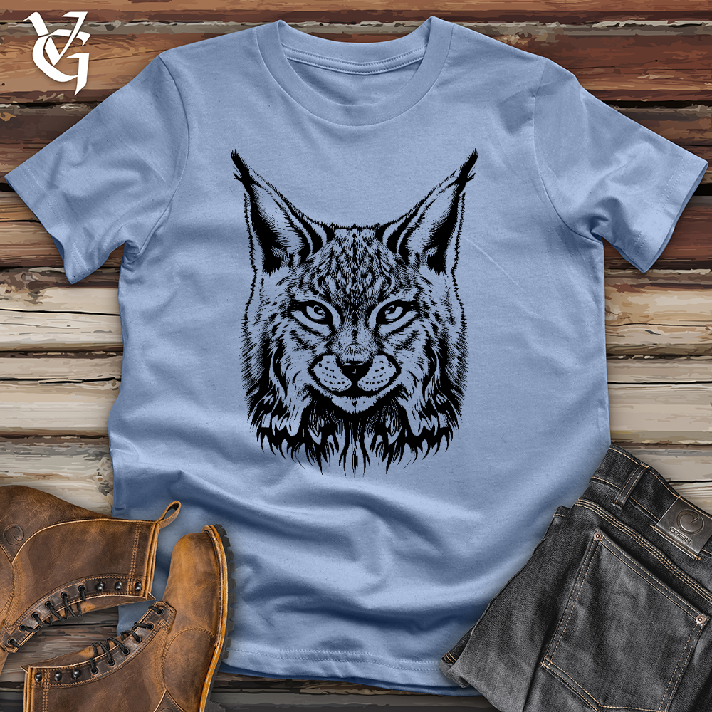 Viking Goods Lurking Lynx Cotton Tee Baby Blue / L