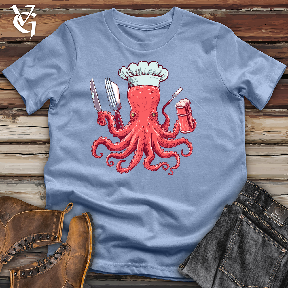 Viking Goods Octochef Cotton Tee Baby Blue / L