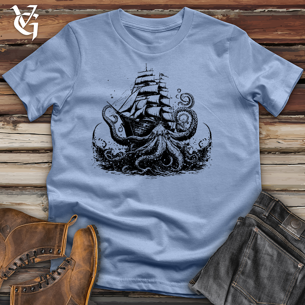 Viking Goods Octopus Voyager Cotton Tee Baby Blue / L