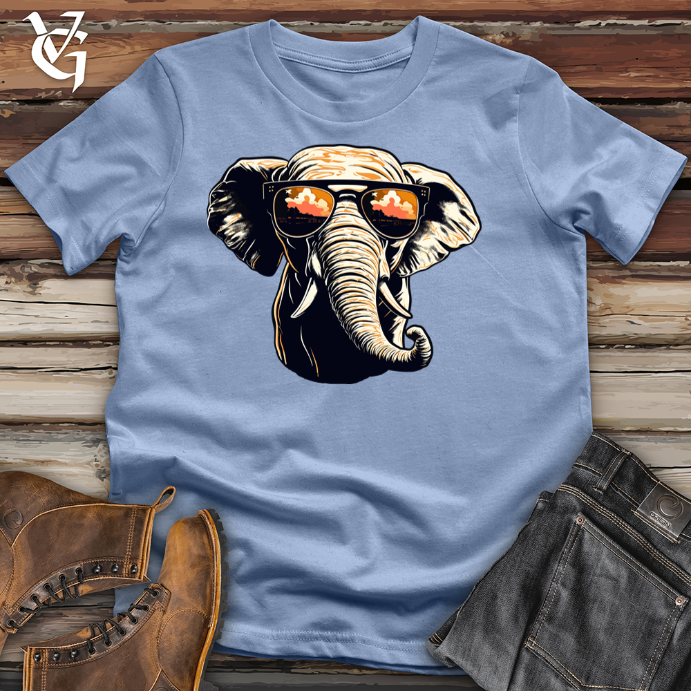Viking Goods Shreddin Elephant Vibe Cotton Tee Baby Blue / L