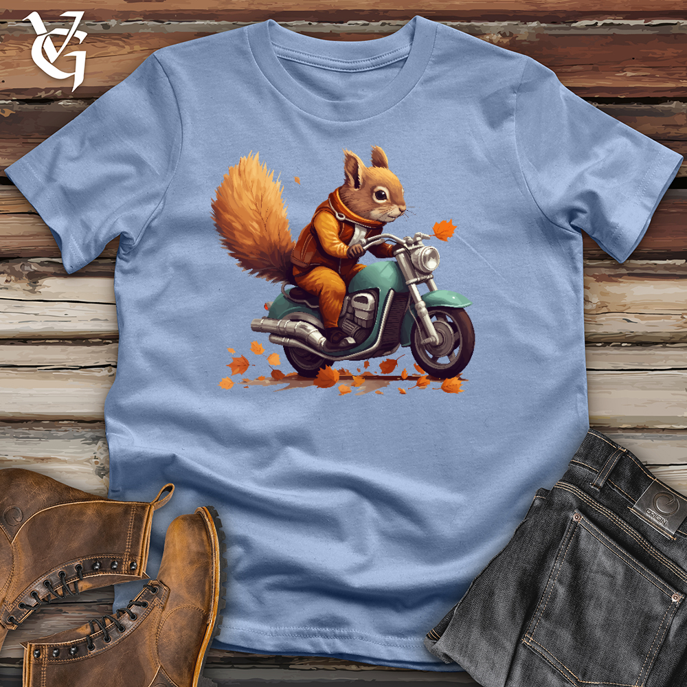 Viking Goods Squirrel Cycle Cotton Tee Baby Blue / L