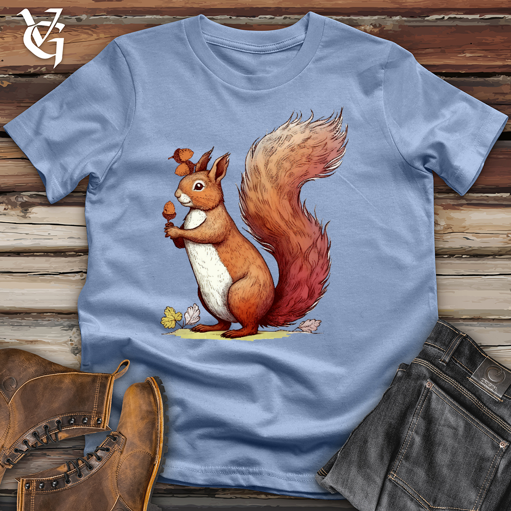 Viking Goods Squirrel Nuts Cotton Tee Baby Blue / L