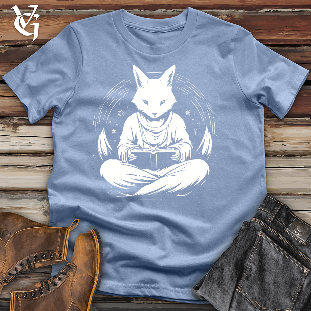 Viking Goods Studious Fox Cotton Tee Baby Blue / L