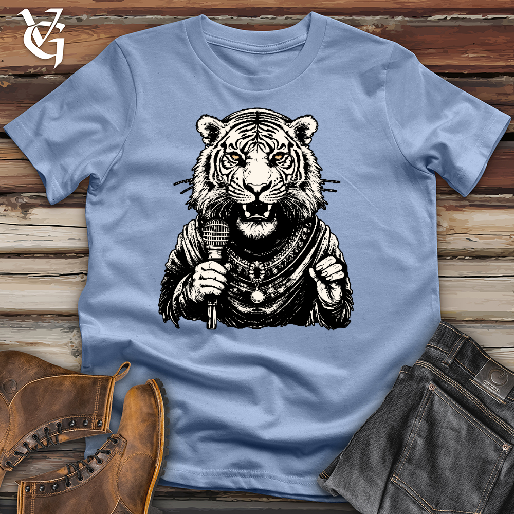 Viking Goods Tiger Lead Singer Cotton Tee Baby Blue / L