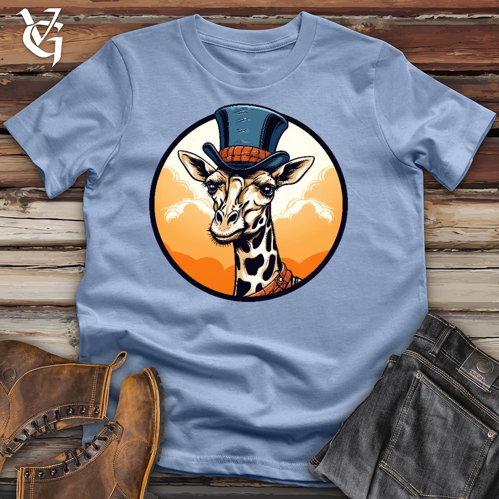 Viking Goods Top Hot Giraffe Cotton Tee Baby Blue / L
