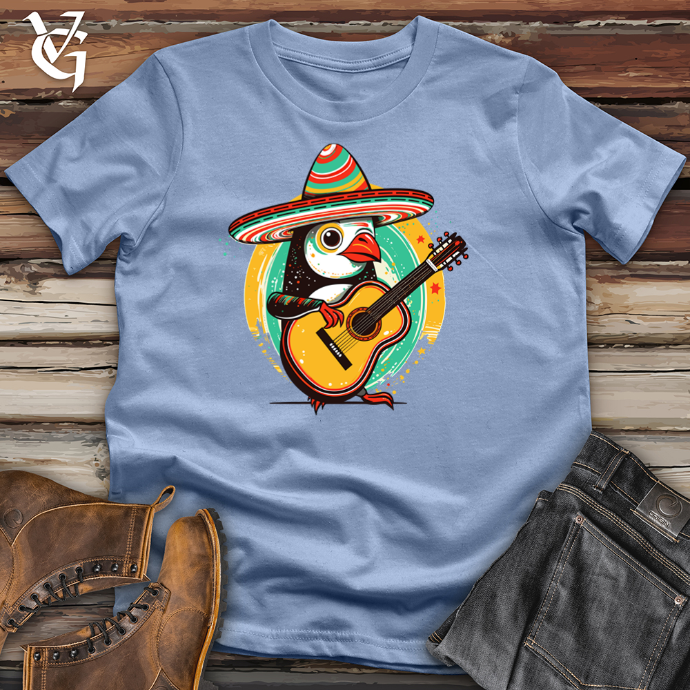 Viking Goods Ukulele Fiesta Penguin Cotton Tee Baby Blue / L