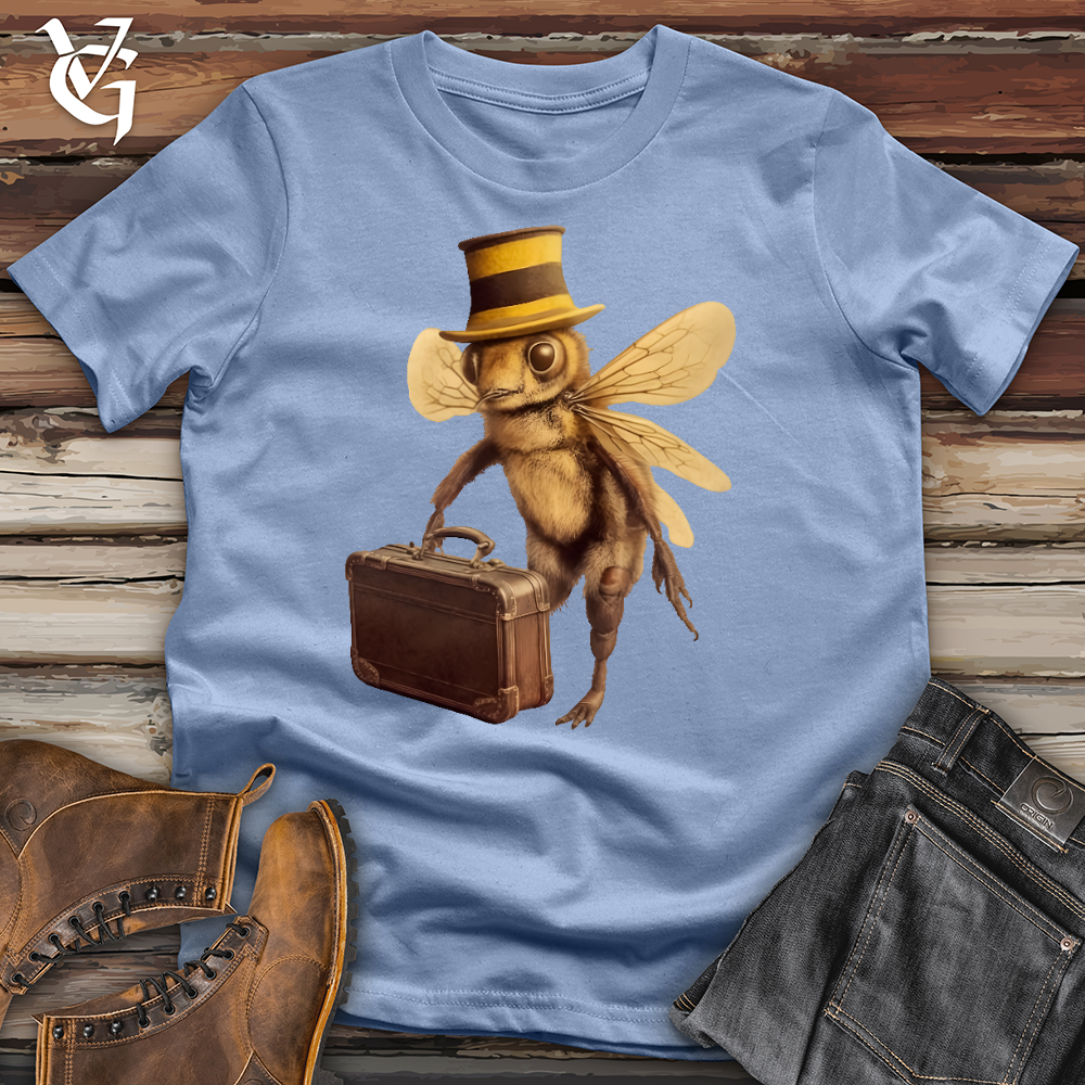 Viking Goods Worker Bee Cotton Tee Baby Blue / L