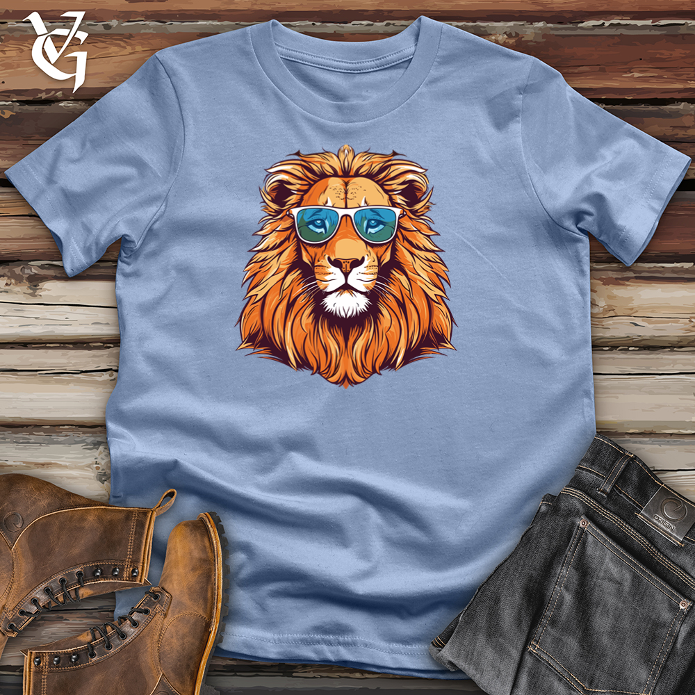 Viking Goods Zenned-out Lion Cotton Tee Baby Blue / L