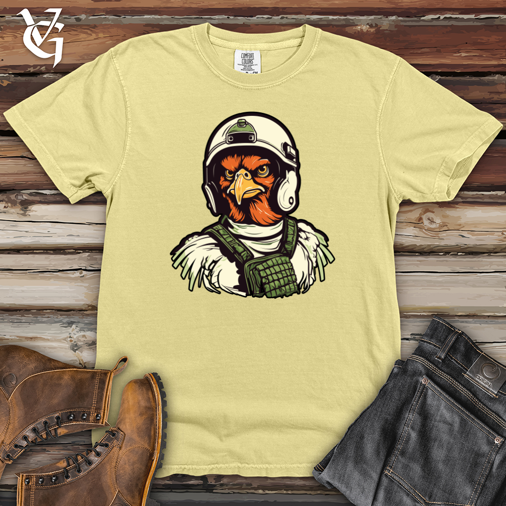 Viking Goods Chicken Soldier Helmet March Heavy Cotton Comfort Colors Tee Banana / L