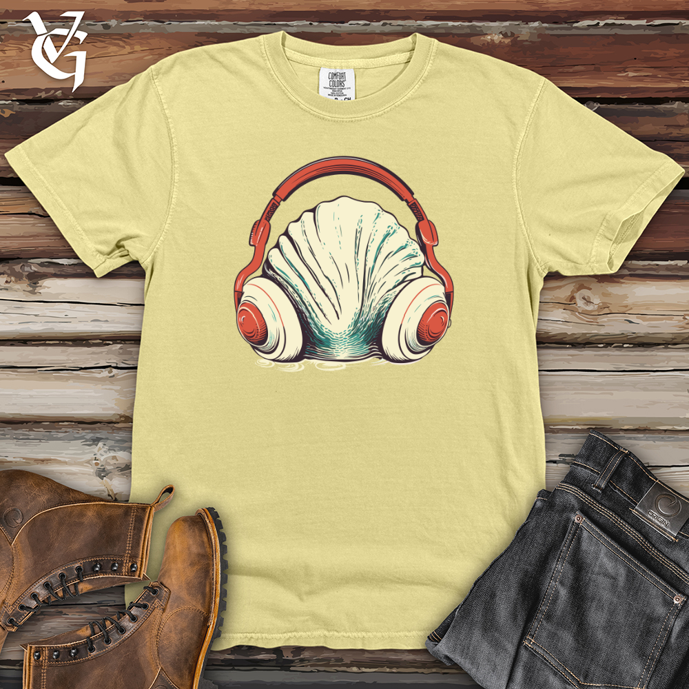 Viking Goods Clam Ocean Echo Headphone Vibes Heavy Cotton Comfort Colors Tee Banana / L