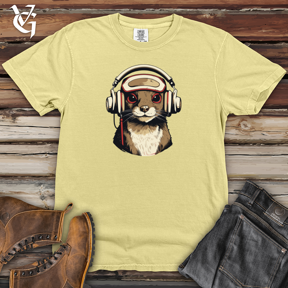Viking Goods Classic Beats Mongoose Headphone Style Heavy Cotton Comfort Colors Tee Banana / L