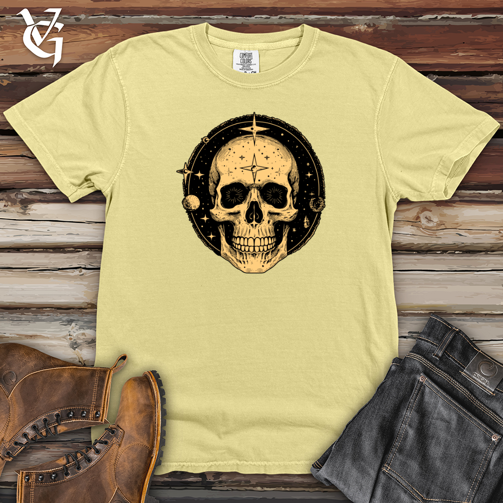 Viking Goods Cosmic Skull Heavy Cotton Comfort Colors Tee Banana / L