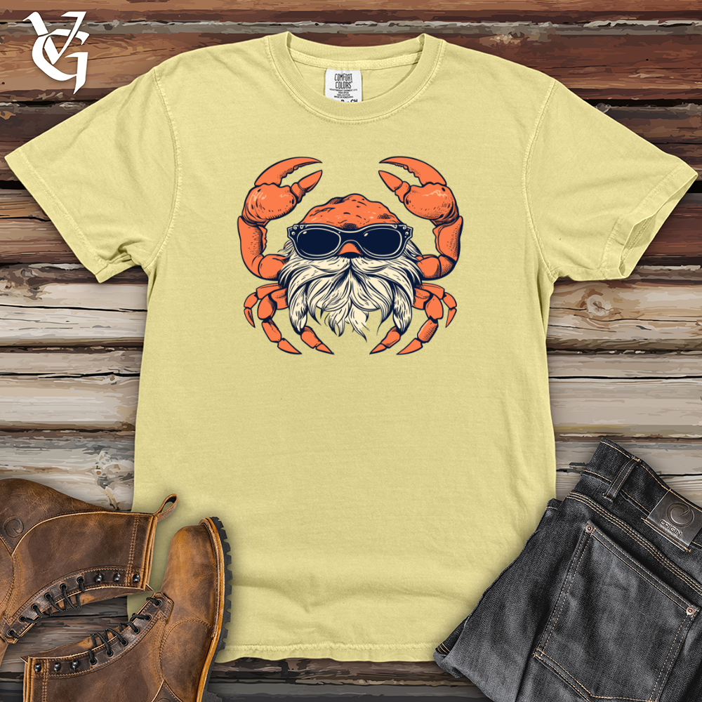 Viking Goods Crab Coastal Hipster Sandy Style Heavy Cotton Comfort Colors Tee Banana / L