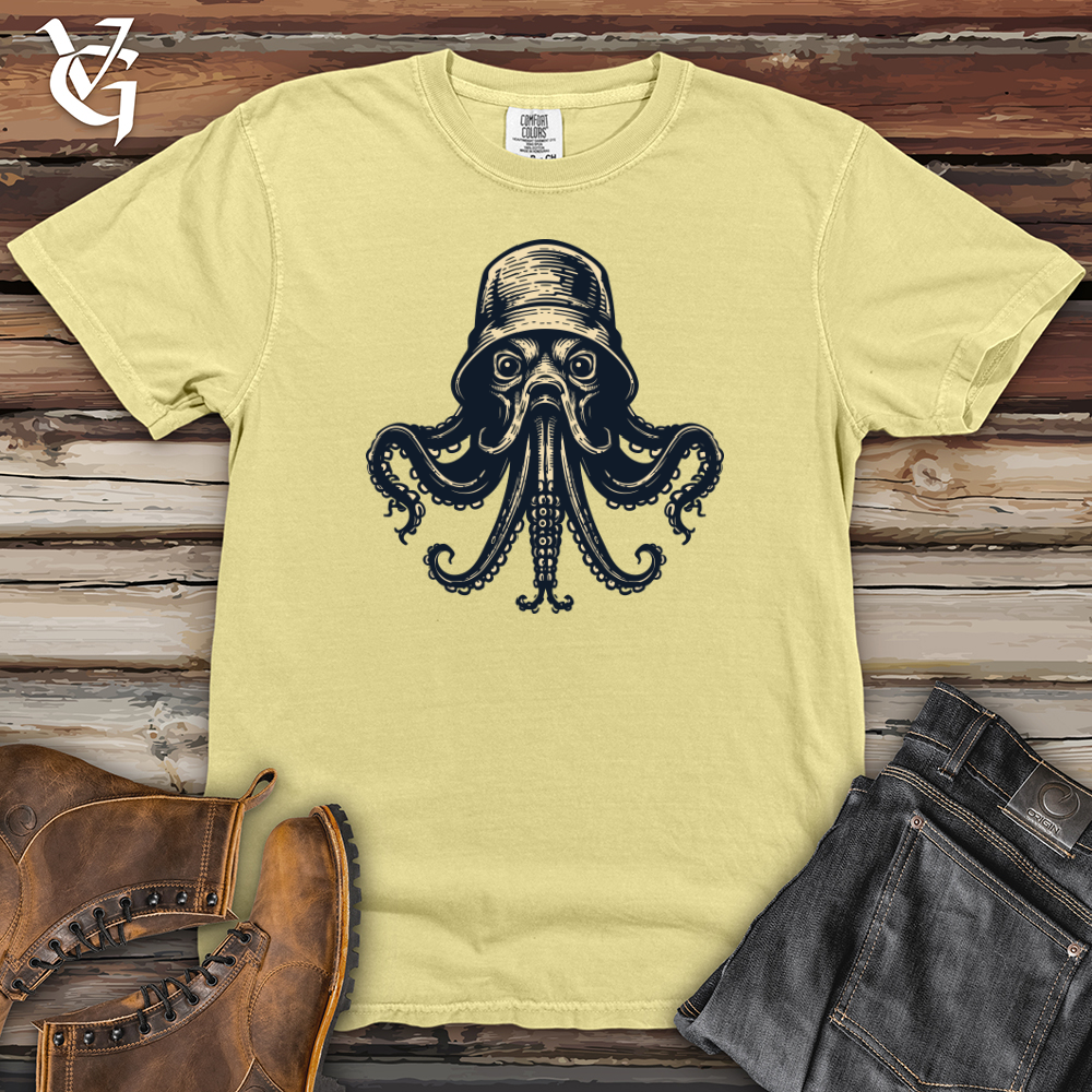 Viking Goods Dark Octopus Heavy Cotton Comfort Colors Tee Banana / L