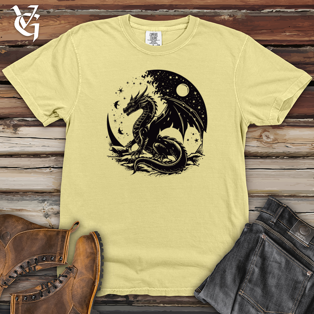 Viking Goods Dragon Night Silhouette Heavy Cotton Comfort Colors Tee Banana / L