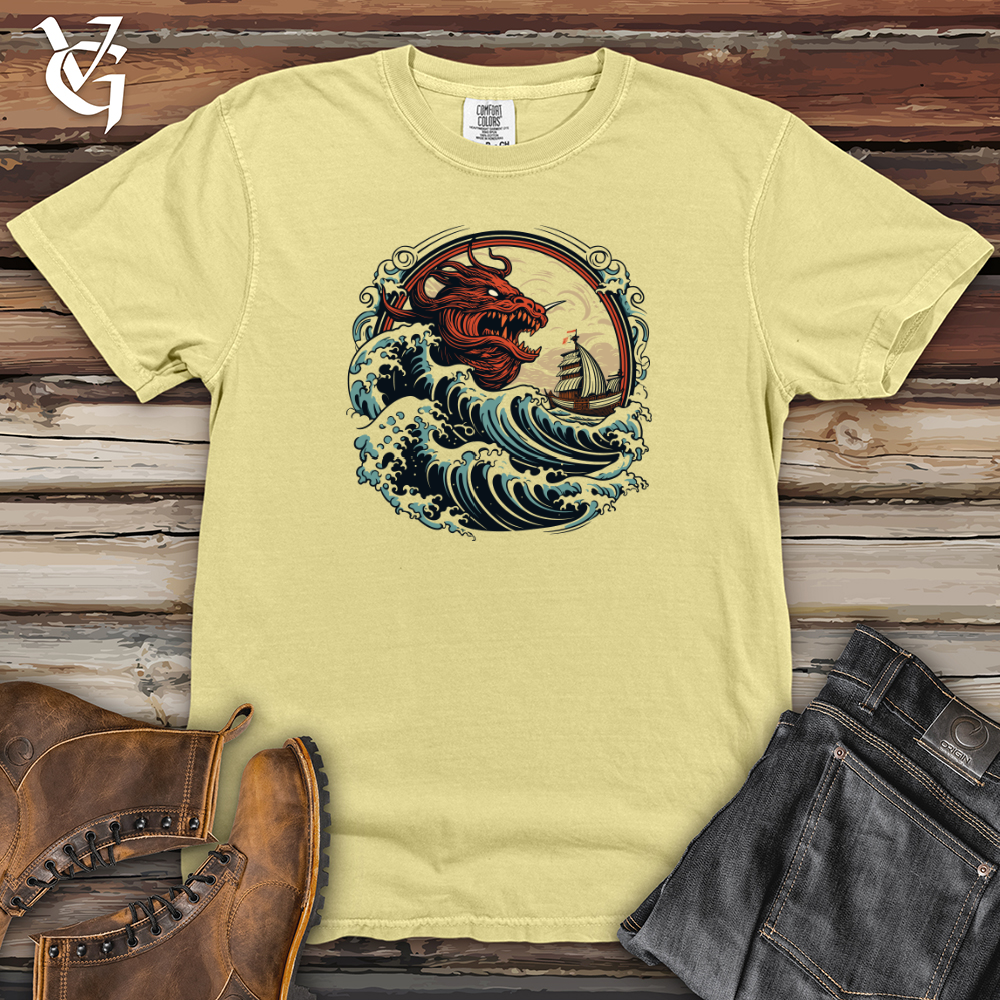 Viking Goods Dragon Sea Encounter Heavy Cotton Comfort Colors Tee Banana / L