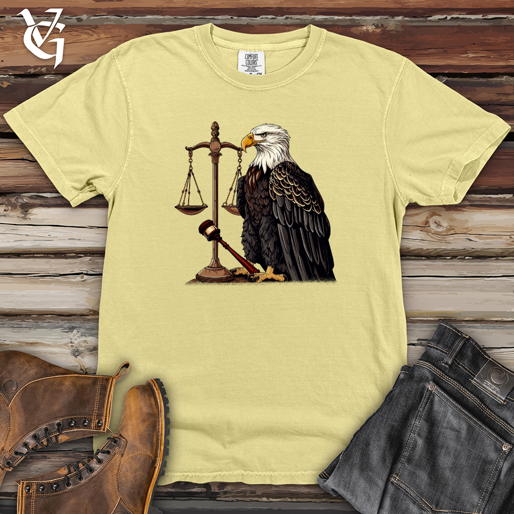 Viking Goods Eagle Justice Emblem Heavy Cotton Comfort Colors Tee Banana / L