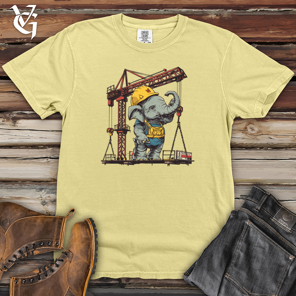 Viking Goods Elephant Construction Crew Heavy Cotton Comfort Colors Tee Banana / L