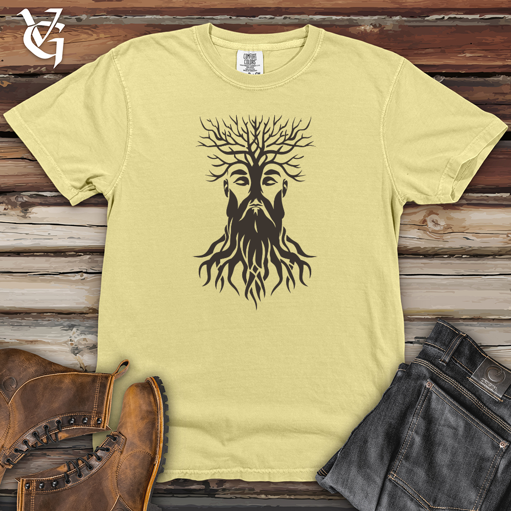 Viking Goods Entwined Roots Visage Heavy Cotton Comfort Colors Tee Banana / L
