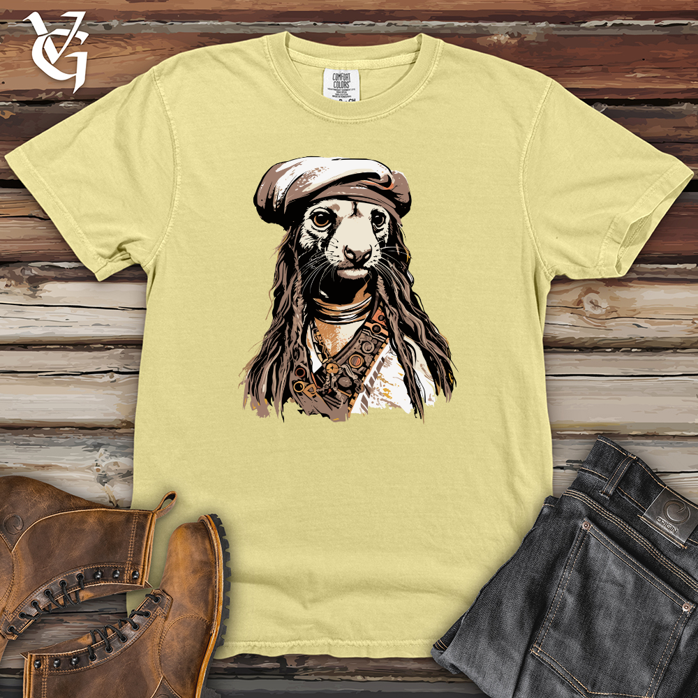 Viking Goods Ferret Pirate Heavy Cotton Comfort Colors Tee Banana / L