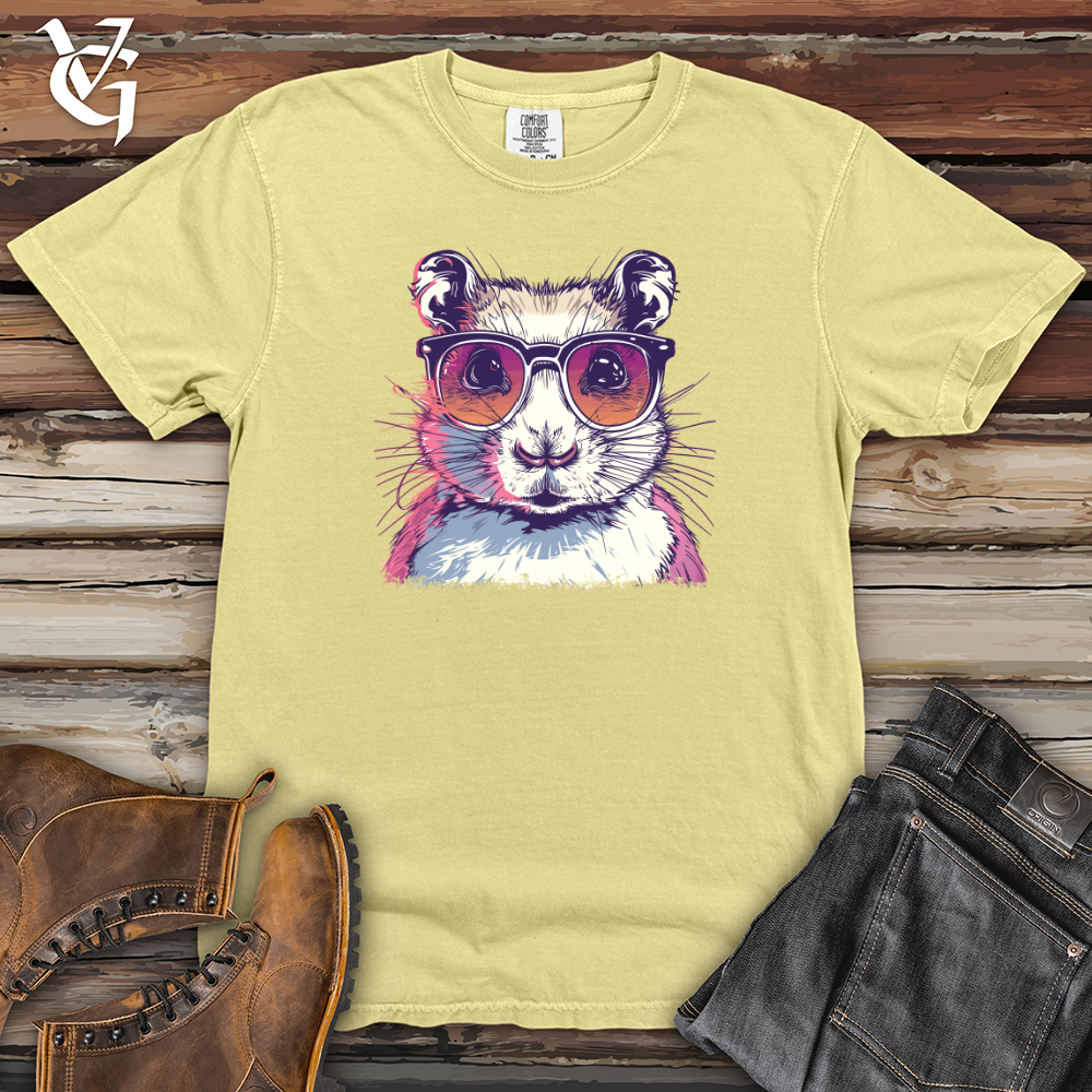 Viking Goods Hipster Ferret Shades Heavy Cotton Comfort Colors Tee Banana / L