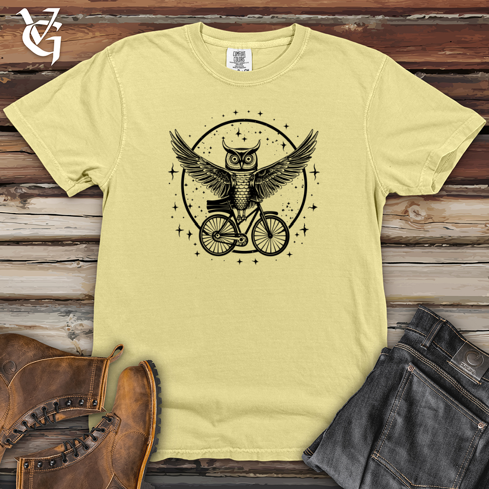 Viking Goods Interstellar Cycling Owl Heavy Cotton Comfort Colors Tee Banana / L