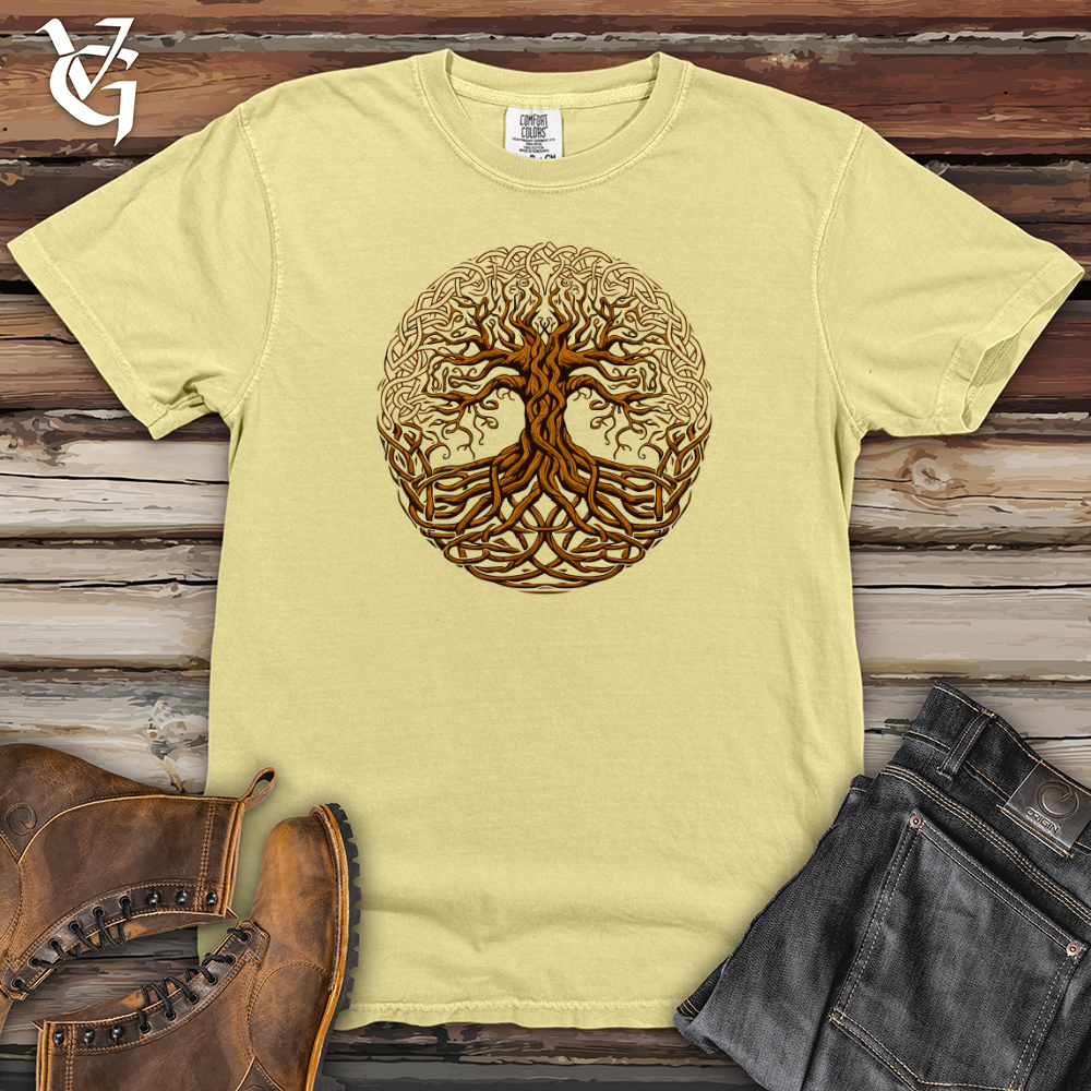 Viking Goods Intricate Tree Life Heavy Cotton Comfort Colors Tee Banana / L