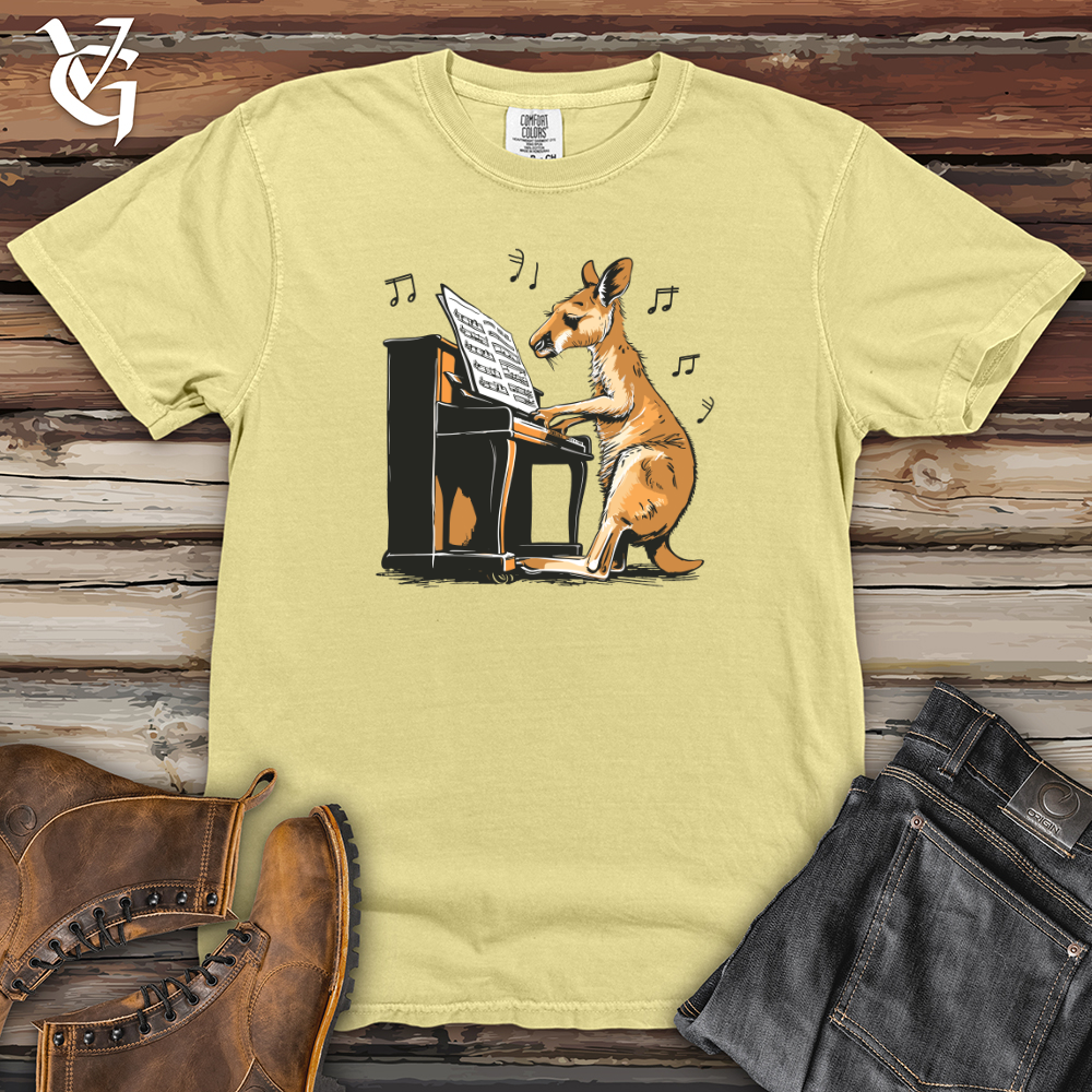 Viking Goods Kangaroo Piano Virtuoso Heavy Cotton Comfort Colors Tee Banana / L