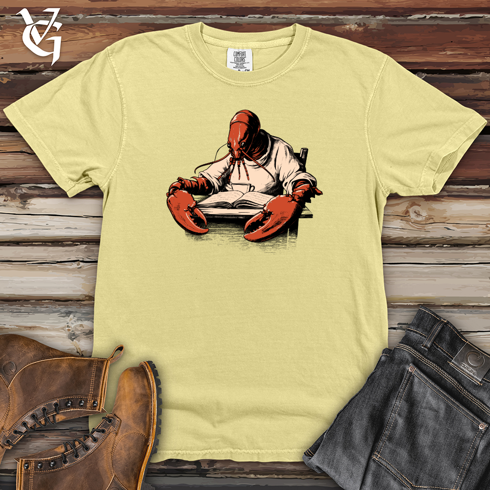 Viking Goods Lobster Literati Tranquil Read Heavy Cotton Comfort Colors Tee Banana / L