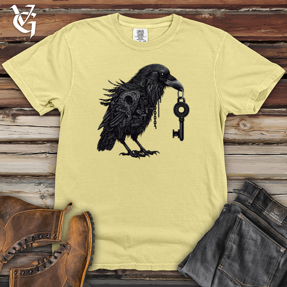 Viking Goods Mechanical Raven Keykeeper Heavy Cotton Comfort Colors Tee Banana / L