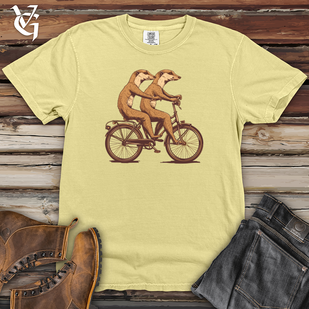 Viking Goods Meerkat Tandem Riders Heavy Cotton Comfort Colors Tee Banana / L