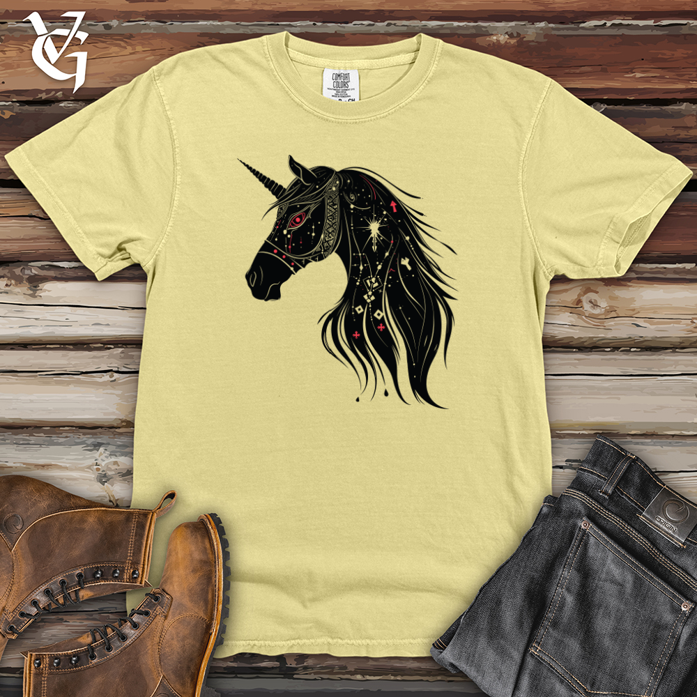 Viking Goods Mystical Unicorn Constellation Heavy Cotton Comfort Colors Tee Banana / L