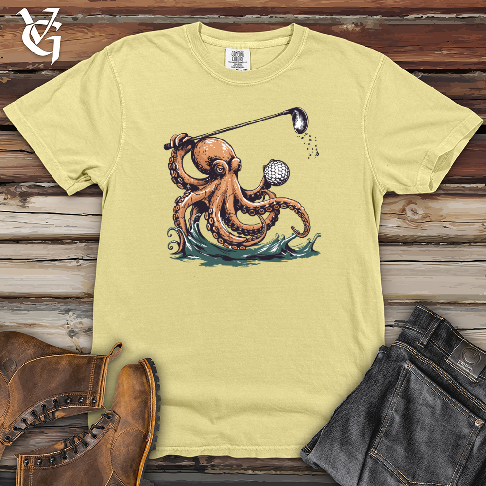 Viking Goods Octopus Golf Swing Heavy Cotton Comfort Colors Tee Banana / L