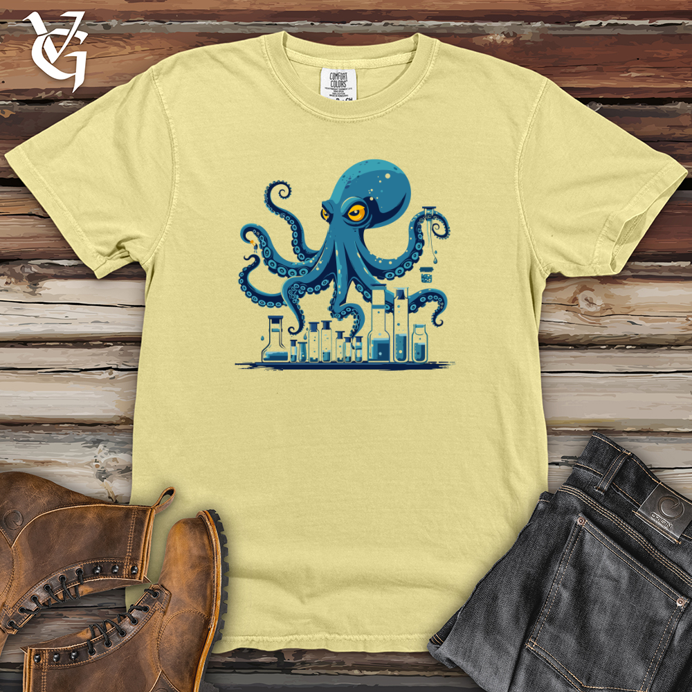 Viking Goods Octopus Lab Experiment Heavy Cotton Comfort Colors Tee Banana / L